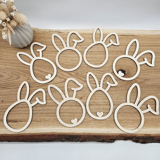8 Anhänger für Ostern, Schlappohren1 - Laserdatei