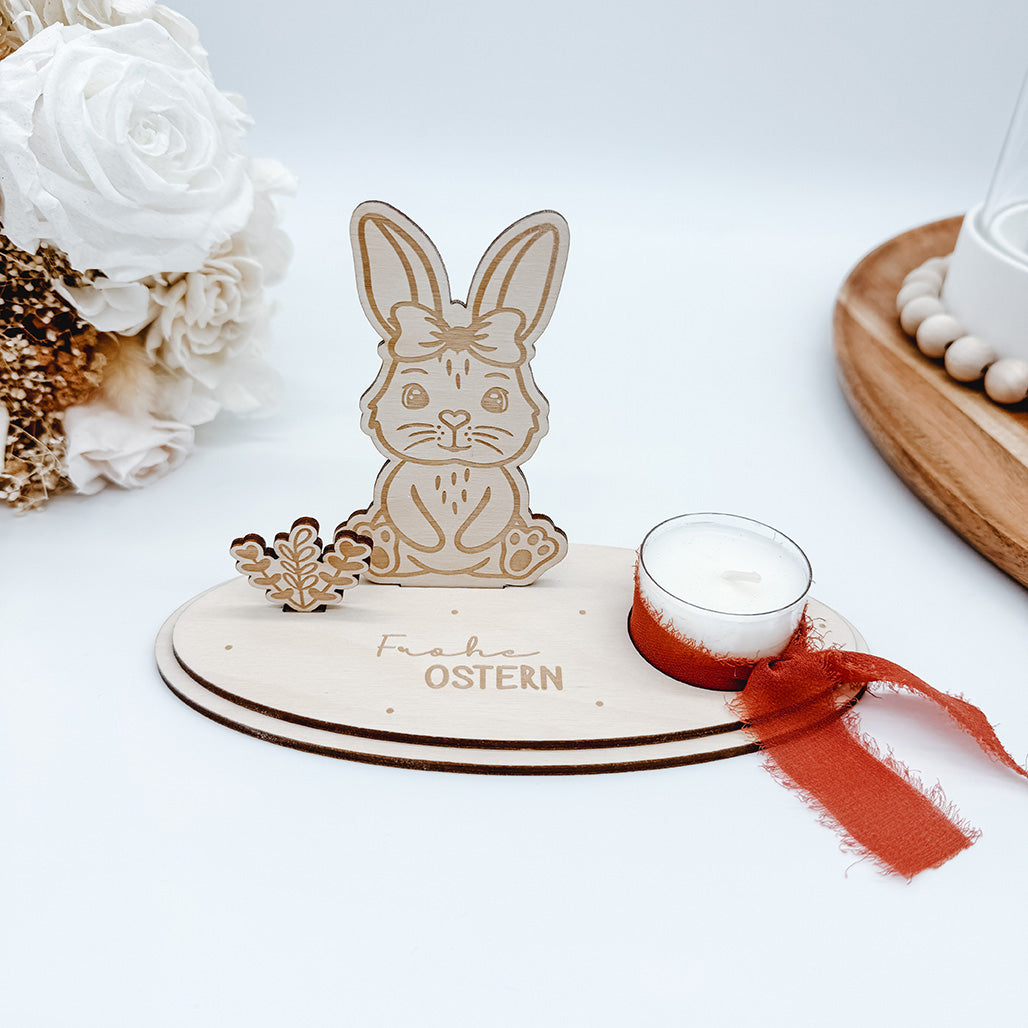 Ostern Aufsteller, Teelichthalter, Geldgeschenk, Eierhalter 3 und 4mm - Laserdatei