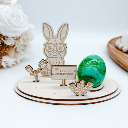 Ostern Aufsteller, Teelichthalter, Geldgeschenk, Eierhalter 3 und 4mm - Laserdatei