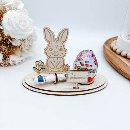 Ostern Aufsteller, Teelichthalter, Geldgeschenk, Eierhalter 3 und 4mm - Laserdatei