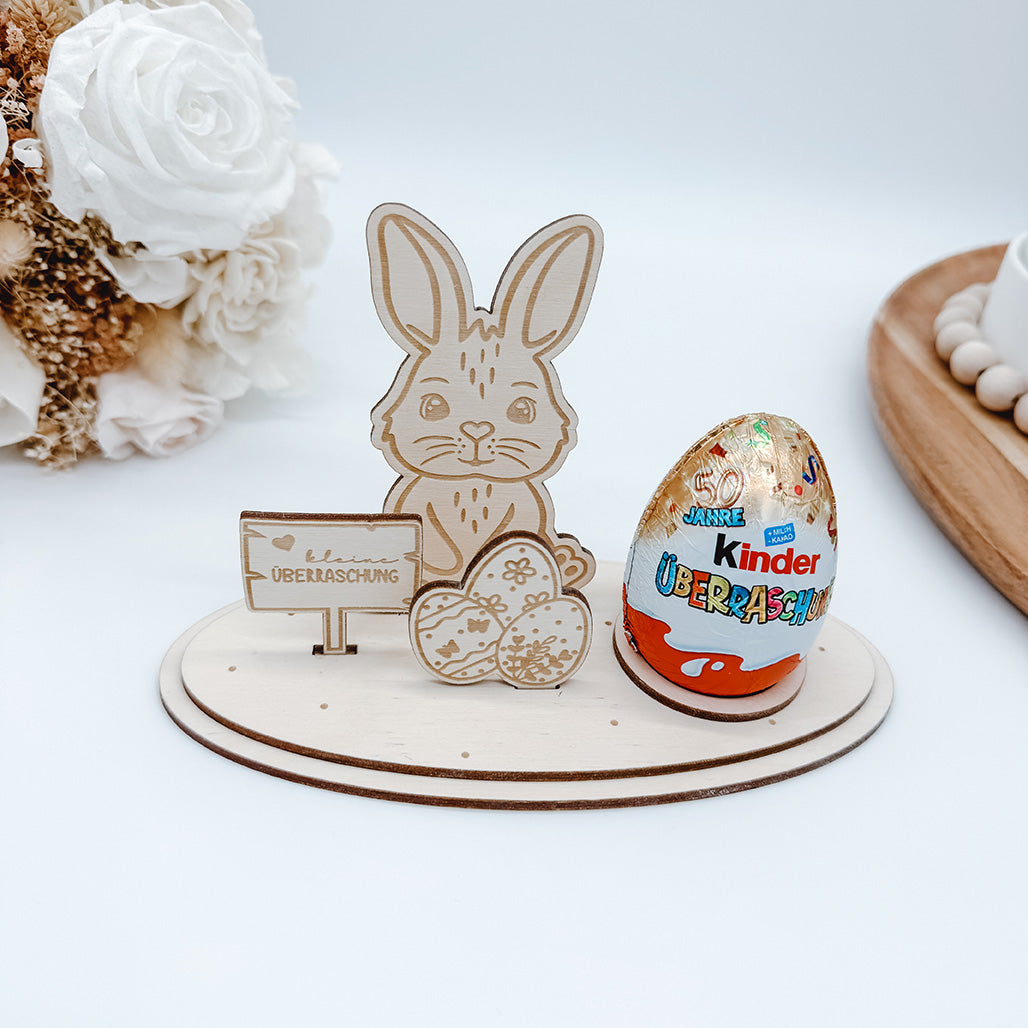 Ostern Aufsteller, Teelichthalter, Geldgeschenk, Eierhalter 3 und 4mm - Laserdatei