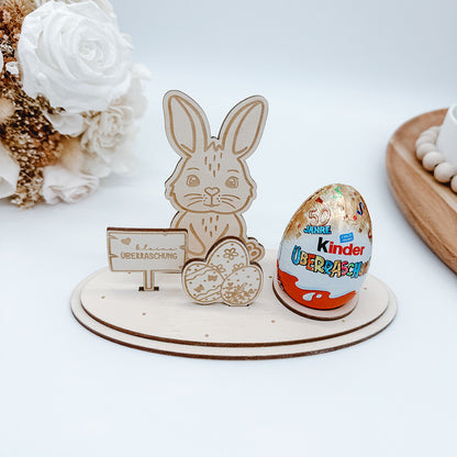 Ostern Aufsteller, Teelichthalter, Geldgeschenk, Eierhalter 3 und 4mm - Laserdatei
