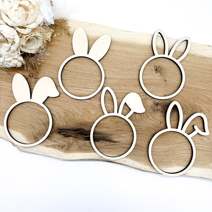 5 Loops für Ostern, Osterloops Blanko - Laserdatei