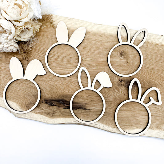 5 Loops für Ostern, Osterloops Blanko - Laserdatei