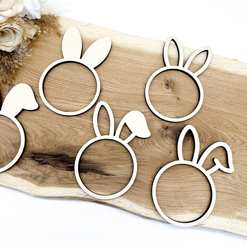 5 Loops für Ostern, Osterloops Blanko - Laserdatei