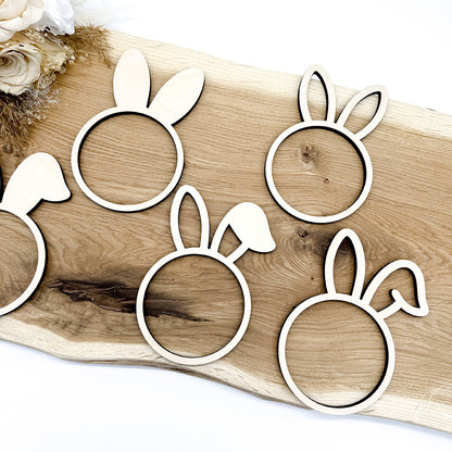 5 Loops für Ostern, Osterloops Blanko - Laserdatei