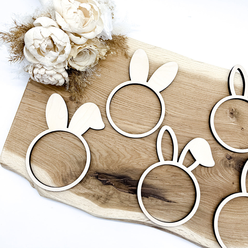5 Loops für Ostern, Osterloops Blanko - Laserdatei