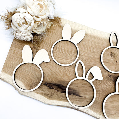 5 Loops für Ostern, Osterloops Blanko - Laserdatei