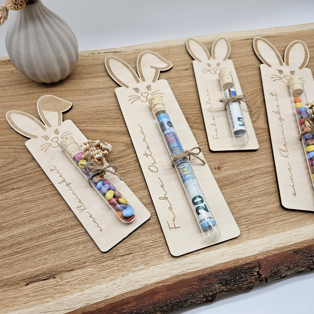Röhrchenhalter Ostern, Geldhalter Ostern - Laserdatei