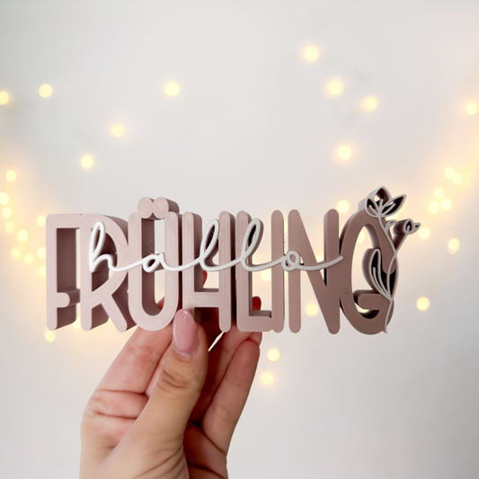 Hallo Frühling - 3D Druckdatei