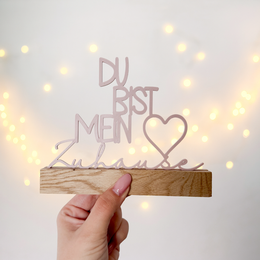 du bist mein Zuhause Klötzchen - 3D Druckdatei
