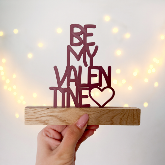 be my valentine Klötzchen - 3D Druckdatei