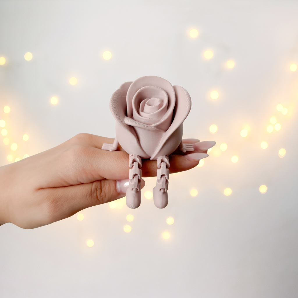 Rose mit Beinchen - 3D Druckdatei