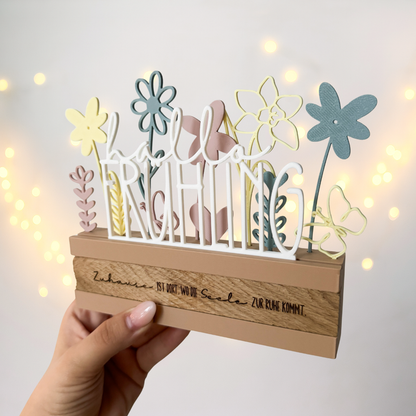 Aufsteller Fruehling - 3D Druckdatei