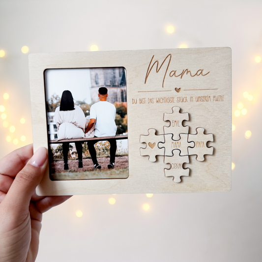 Bilderrahmen Mama Puzzle - Laserdatei + Rahmen auch als STL