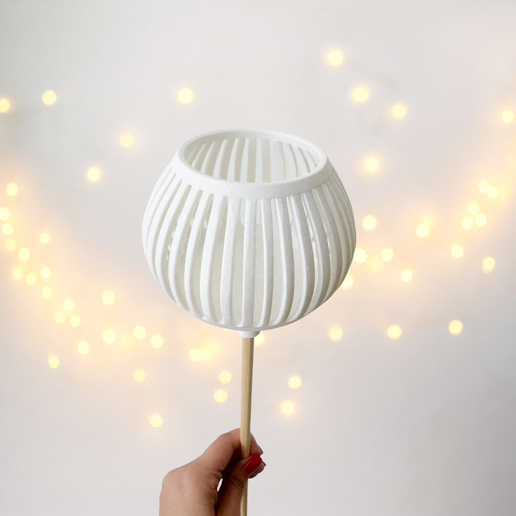 Windlicht, auch als Gartenstecker - 3D Druckdatei