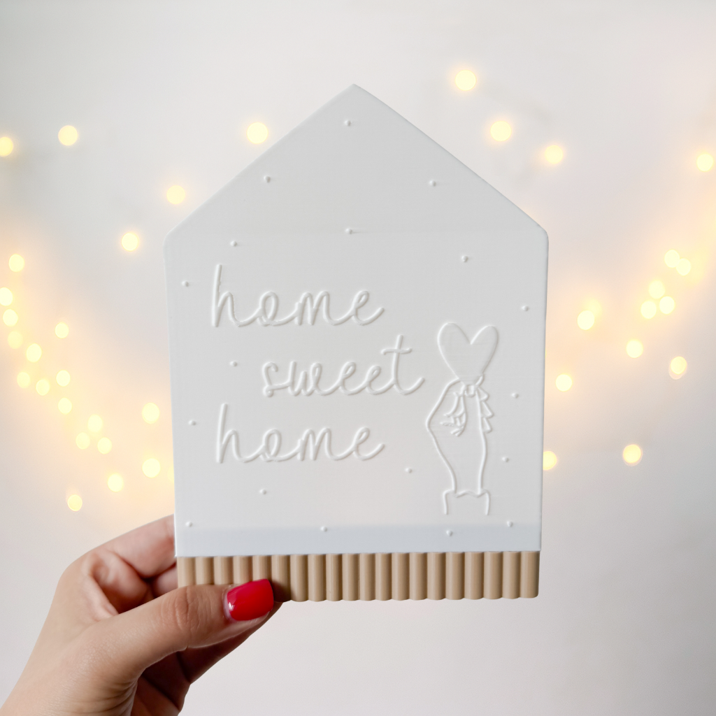 Windlicht Haus Home sweet home - 3D Druckdatei