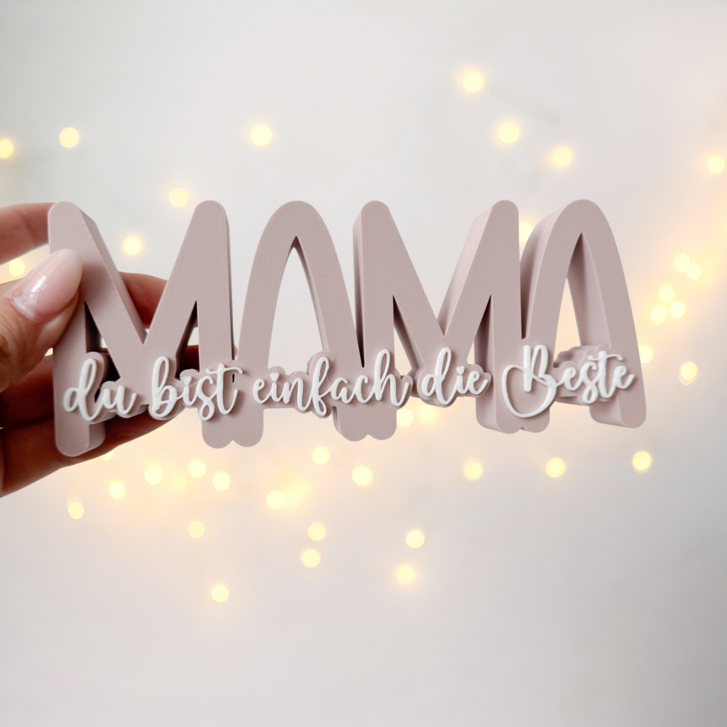 Mama Aufsteller du bist einfach die Beste - 3D Druckdatei