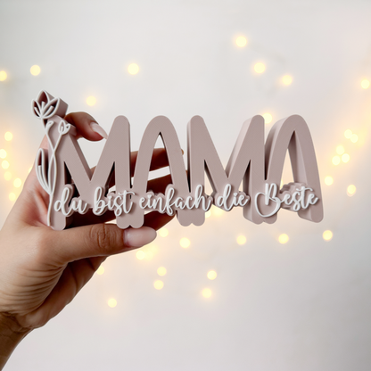 Mama Aufsteller du bist einfach die Beste - 3D Druckdatei