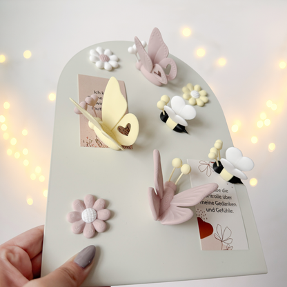 3er Set Magnete, Schmetterlinge, Blumen, Beinchen - 3D Druckdatei