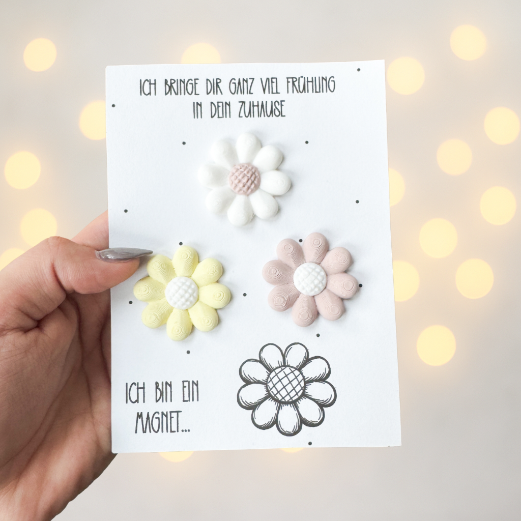 Blume, Magnet - 3D Druckdatei