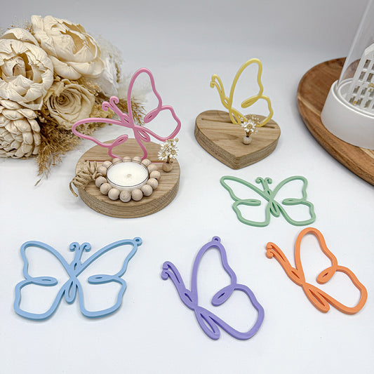 Schmetterlinge Anhaenger, Fruehlingsdeko, Fruehling, Ostern - Laserdatei