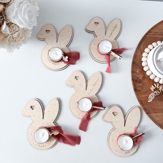 5 verschiedene Teelichthalter Schlappohr Ostern - Laserdatei
