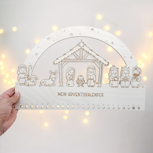 Adventskalender Krippe - Laserdatei