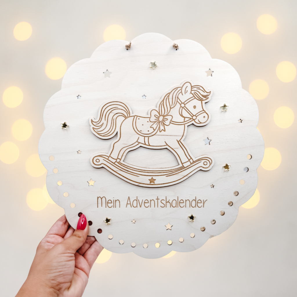 Adventskalender Pferd - Laserdatei