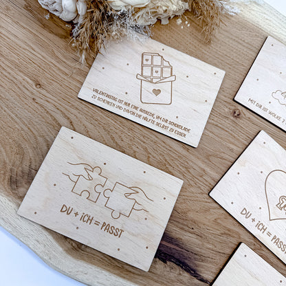 Karten für Valentinstag, Valentinstagskarten - Laserdatei