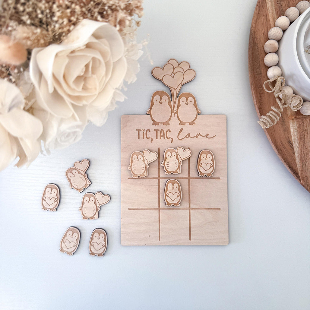 Tic Tac Toe Valentinstag, Muttertag - Laserdatei