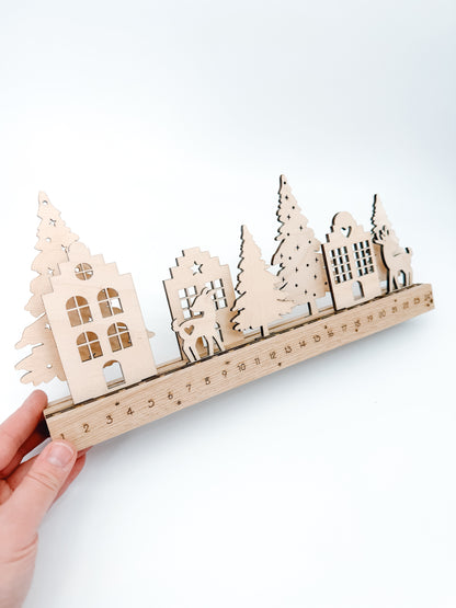 Countdown Rehe, Klötzchendatei - Laserdatei