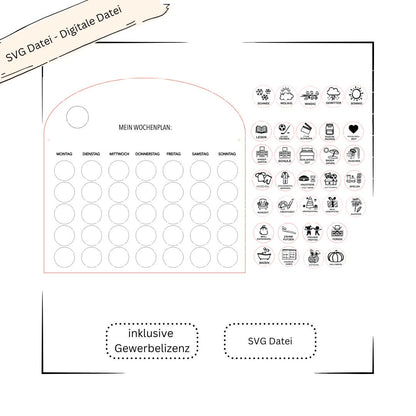 Wochenplan, Wochenplaner Kinder - Digitale Datei
