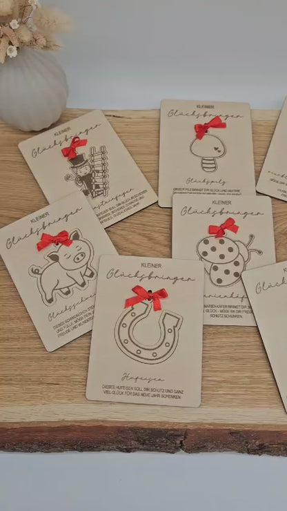 8 Glücksbringer, Mitbringsel Silvester - Laserdatei